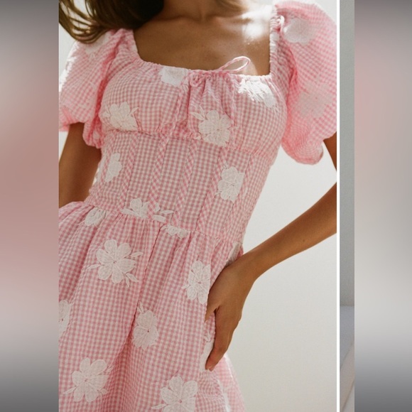 Sabo Pink Gingham Shaye Dress size S - Picture 4 of 11